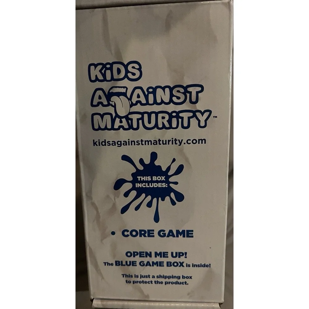 Kids Against Maturity‎ Core Game & Expansion Packs Blue Box Card Game Sealed